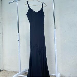 Y2K Black Whimsygoth Beaded Fairy Dress Size 12